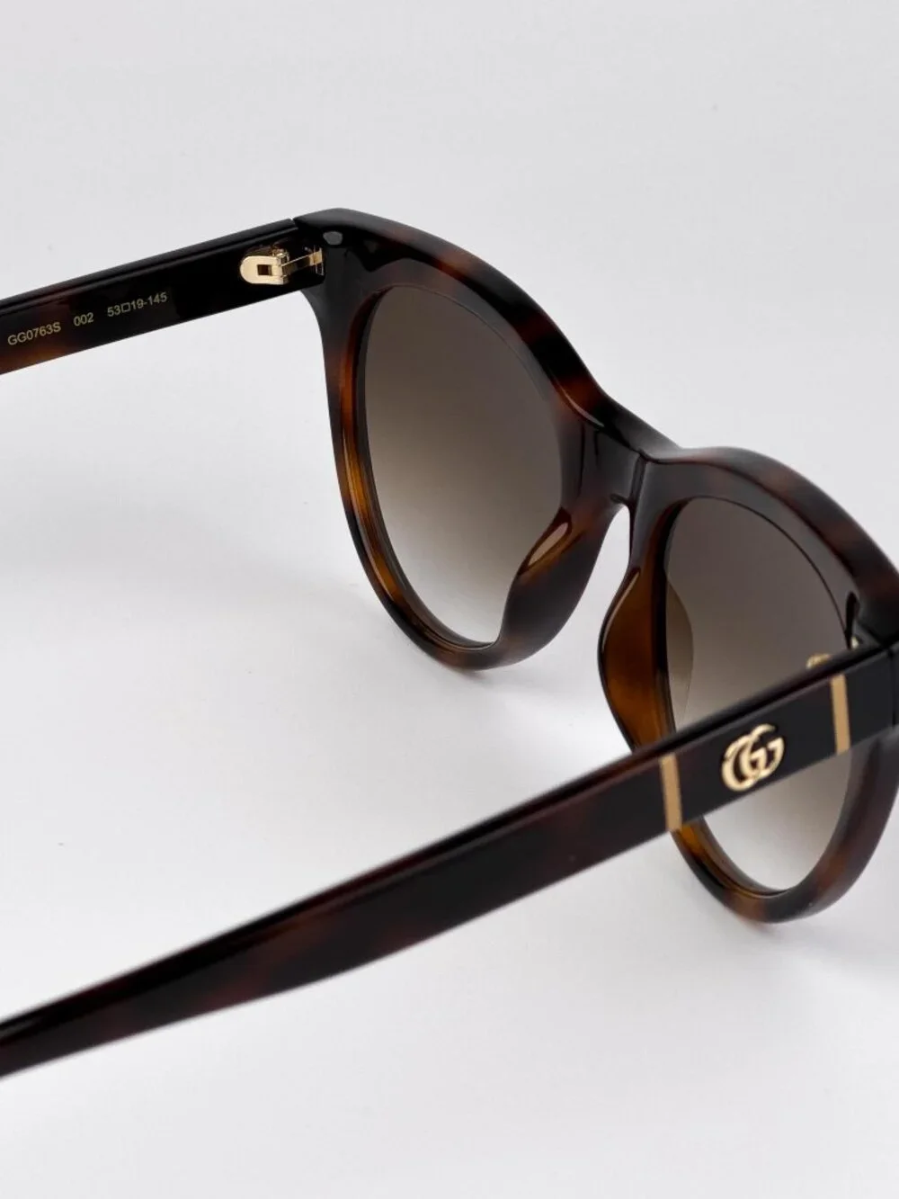 GUCCI GG0763S 002 HAVANA CAT EYE SUNGLASSES
